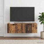 vidaXL Nástenná TV skrinka Nástenný Staré drevo 98 x 41 x 30 cm – Obrázok 4