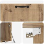 vidaXL Nástenná TV skrinka Nástenný Dub artisan 98 x 41 x 30 cm – Obrázok 9