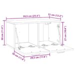 vidaXL Nástenná TV skrinka Nástenný Betónovo sivá 59,5 x 31 x 30 cm – Obrázok 12