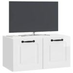 vidaXL Nástenná TV skrinka Biela s vysokým leskom 59,5 x 31 x 30 cm – Obrázok 3