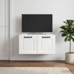 vidaXL Nástenná TV skrinka Biela s vysokým leskom 59,5 x 31 x 30 cm – Obrázok 4