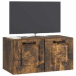vidaXL Nástenná TV skrinka Nástenný Dymový dub 59,5 x 31 x 30 cm – Obrázok 3