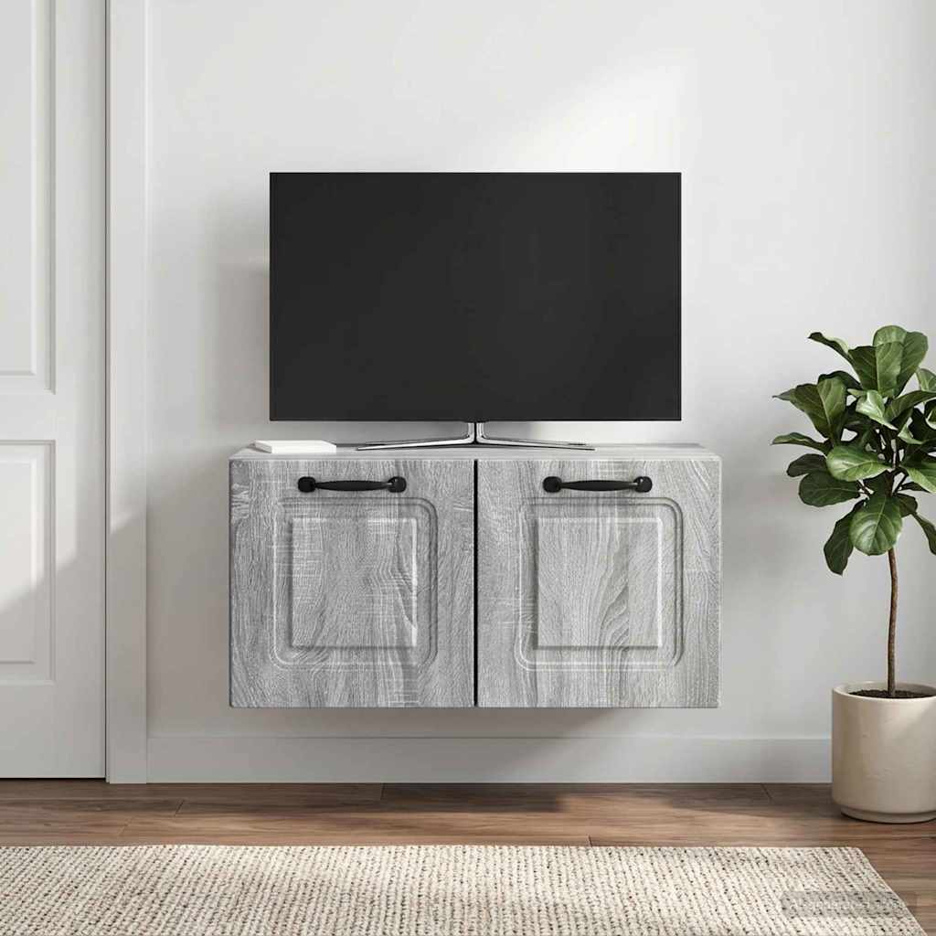 899391_1.jpg vidaXL Nástenná TV skrinka Nástenný Sivá sonoma 59,5 x 31 x 30 cm – Obrázok 1