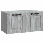 vidaXL Nástenná TV skrinka Nástenný Sivá sonoma 59,5 x 31 x 30 cm – Obrázok 2
