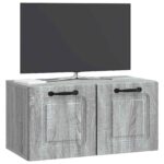 vidaXL Nástenná TV skrinka Nástenný Sivá sonoma 59,5 x 31 x 30 cm – Obrázok 3