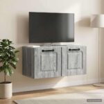vidaXL Nástenná TV skrinka Nástenný Sivá sonoma 59,5 x 31 x 30 cm – Obrázok 4