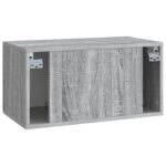 vidaXL Nástenná TV skrinka Nástenný Sivá sonoma 59,5 x 31 x 30 cm – Obrázok 8