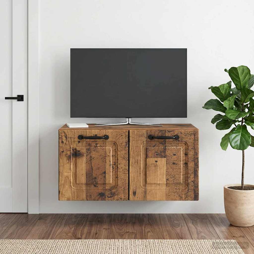 899393_1.jpg vidaXL Nástenná TV skrinka Nástenný Staré drevo 59,5 x 31 x 30 cm – Obrázok 1