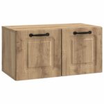 vidaXL Nástenná TV skrinka Nástenný Dub artisan 59,5 x 31 x 30 cm – Obrázok 2