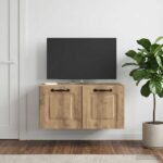 vidaXL Nástenná TV skrinka Nástenný Dub artisan 59,5 x 31 x 30 cm – Obrázok 4