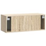 vidaXL Nástenná TV skrinka Nástenný Dub sonoma 78,5 x 31 x 30 cm – Obrázok 8
