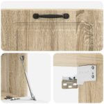 vidaXL Nástenná TV skrinka Nástenný Dub sonoma 78,5 x 31 x 30 cm – Obrázok 9