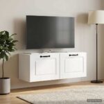vidaXL Nástenná TV skrinka Biela s vysokým leskom 78,5 x 31 x 30 cm – Obrázok 4