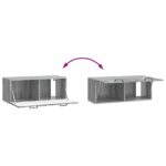 vidaXL Nástenná TV skrinka Nástenný Sivá sonoma 78,5 x 31 x 30 cm – Obrázok 10