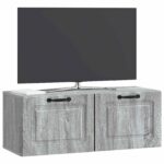 vidaXL Nástenná TV skrinka Nástenný Sivá sonoma 78,5 x 31 x 30 cm – Obrázok 3