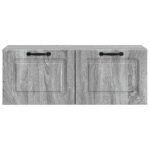 vidaXL Nástenná TV skrinka Nástenný Sivá sonoma 78,5 x 31 x 30 cm – Obrázok 6
