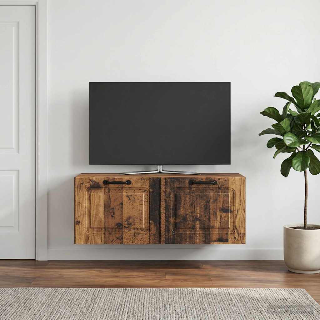 899403_1.jpg vidaXL Nástenná TV skrinka Nástenný Staré drevo 78,5 x 31 x 30 cm – Obrázok 1