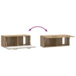 vidaXL Nástenná TV skrinka Nástenný Dub artisan 78,5 x 31 x 30 cm – Obrázok 10