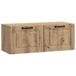 vidaXL Nástenná TV skrinka Nástenný Dub artisan 78,5 x 31 x 30 cm – Obrázok 2