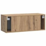 vidaXL Nástenná TV skrinka Nástenný Dub artisan 78,5 x 31 x 30 cm – Obrázok 8