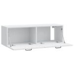vidaXL Nástenná TV skrinka Biela 98 x 31 x 30 cm Kompozitné drevo – Obrázok 5