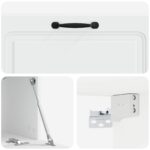 vidaXL Nástenná TV skrinka Biela 98 x 31 x 30 cm Kompozitné drevo – Obrázok 9