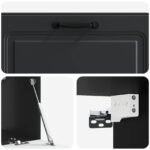 vidaXL Nástenná TV skrinka Čierna 98 x 31 x 30 cm Kompozitné drevo – Obrázok 9