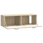 vidaXL Nástenná TV skrinka Dub sonoma 98 x 31 x 30 cm Kompozitné drevo – Obrázok 5