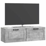 vidaXL Nástenná TV skrinka Nástenný Betónovo sivá 98 x 31 x 30 cm – Obrázok 3