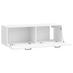 vidaXL Nástenná TV skrinka Biela s vysokým leskom 98 x 31 x 30 cm – Obrázok 5