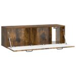 vidaXL Nástenná TV skrinka Dymový dub 98 x 31 x 30 cm Kompozitné drevo – Obrázok 5