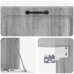 vidaXL Nástenná TV skrinka Nástenný Sivá sonoma 98 x 31 x 30 cm – Obrázok 9