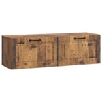 vidaXL Nástenná TV skrinka Nástenný Staré drevo 98 x 31 x 30 cm – Obrázok 2