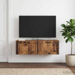 vidaXL Nástenná TV skrinka Nástenný Staré drevo 98 x 31 x 30 cm – Obrázok 4