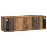 vidaXL Nástenná TV skrinka Nástenný Staré drevo 98 x 31 x 30 cm – Obrázok 8