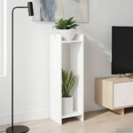 vidaXL Stojan na rastliny Biely 30 x 30 x 100 cm Konštruované drevo – Obrázok 4