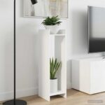 vidaXL Stojan na rastliny s poličkou 2 pcs Biely 30 x 30 x 100 cm – Obrázok 4
