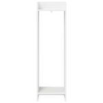 vidaXL Stojan na rastliny s poličkou 2 pcs Biely 30 x 30 x 100 cm – Obrázok 6