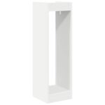 vidaXL Stojan na rastliny s poličkou 2 pcs Biely 30 x 30 x 100 cm – Obrázok 8