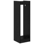 vidaXL Stojan na rastliny s poličkou Čierny Dub 30 x 30 x 100 cm – Obrázok 7