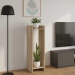 vidaXL Stojan na rastliny s poličkou Sonoma dub 30 x 30 x 100 cm
