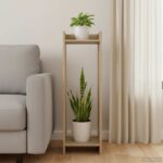 vidaXL Stojan na rastliny s poličkou Sonoma dub 30 x 30 x 100 cm – Obrázok 4