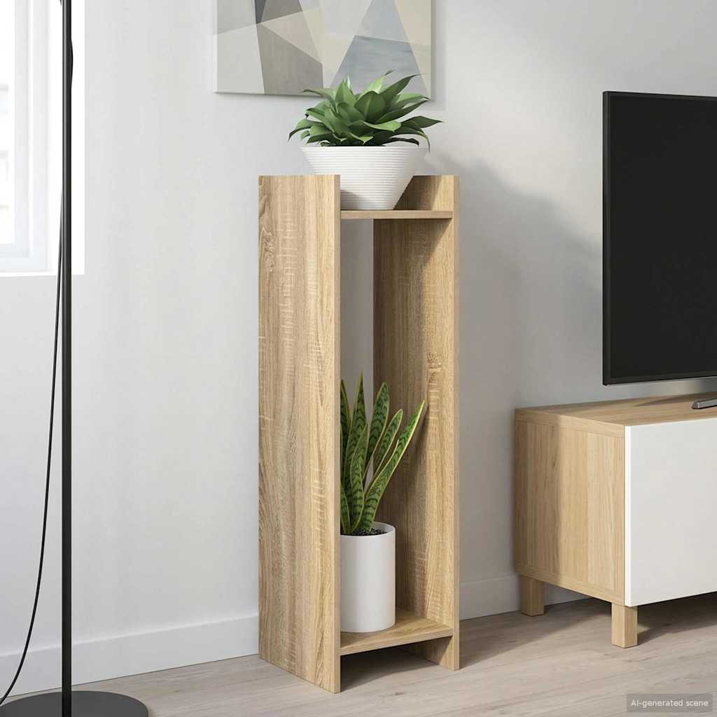 899567_1.jpg vidaXL Stojan na rastliny s poličkou 2 pcs Sonoma dub 30 x 30 x 100 cm – Obrázok 1