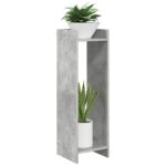 vidaXL Stojan na rastliny s poličkou Betónovo Sivá 30 x 30 x 100 cm – Obrázok 3