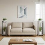 vidaXL Stojan na rastliny 2 pcs Betónovo Sivá 30 x 30 x 100 cm – Obrázok 4