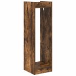 vidaXL Stojan na rastliny s poličkou Údený Dub 30 x 30 x 100 cm – Obrázok 7