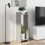 vidaXL Stojan na rastliny 2 pcs Sivá Sonoma 30 x 30 x 100 cm
