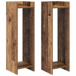 vidaXL Stojan na rastliny 2 pcs Staré drevo 30 x 30 x 100 cm – Obrázok 2