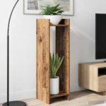 vidaXL Stojan na rastliny 2 pcs Staré drevo 30 x 30 x 100 cm – Obrázok 4