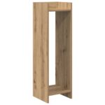 vidaXL Stojan na rastliny s poličkou Remeselný Dub 30 x 30 x 100 cm – Obrázok 2
